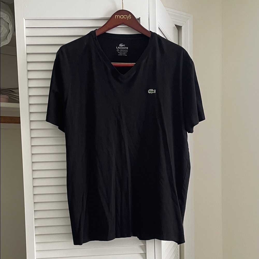 Lacoste Men's Black Short Sleeve Tee